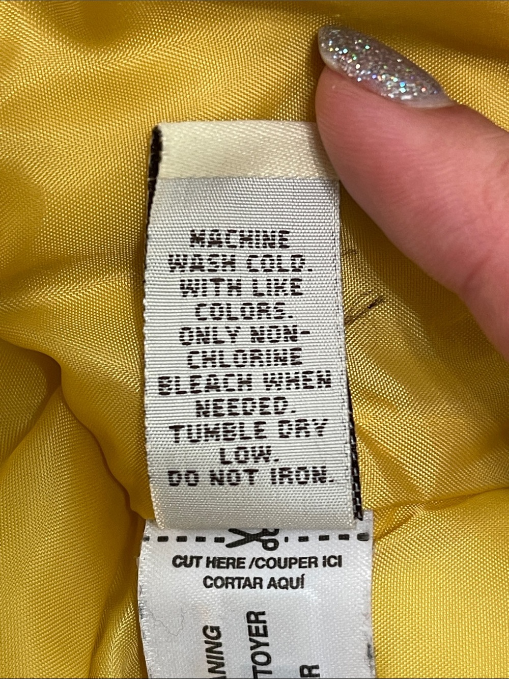 Ruff Hewn Yellow Quilted Puffer Vest Tweed Toggle Accents Size M - Picture 7 of 16